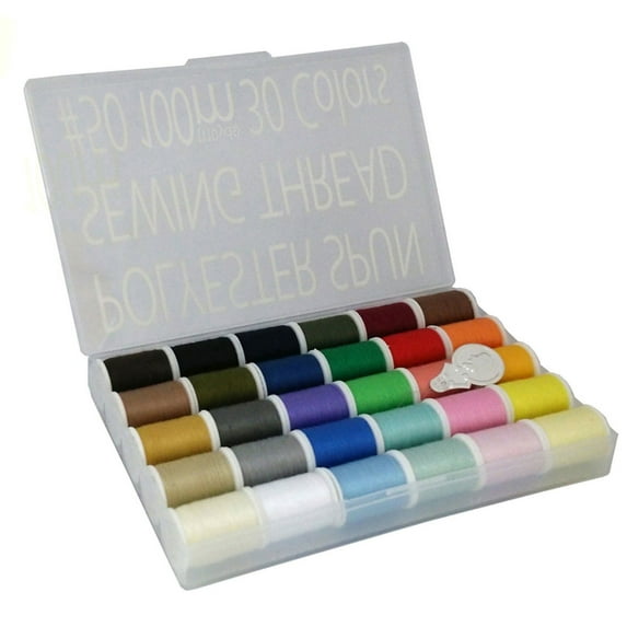Leonis 30 Colors All-Purpose Polyester Sewing Threads 100 m (110 yd) Each