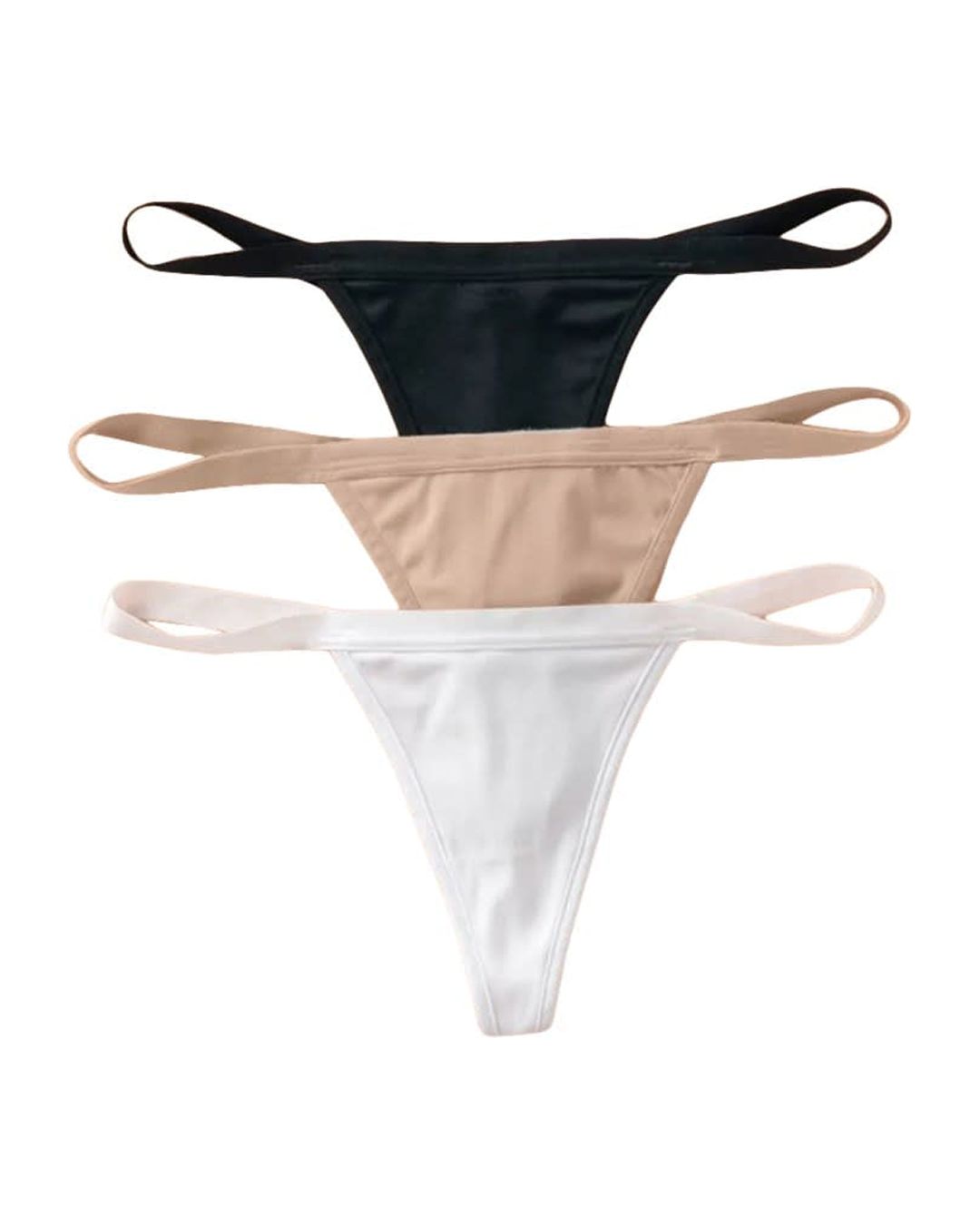 Leonisa Basics 3Pack Invisible GString Thong Panties for Women Size