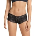thumbnail image 1 of Leonisa BLACK Lace Cheeky Comfortable Low-Rise Hiphugger Panties, US Large, 1 of 4