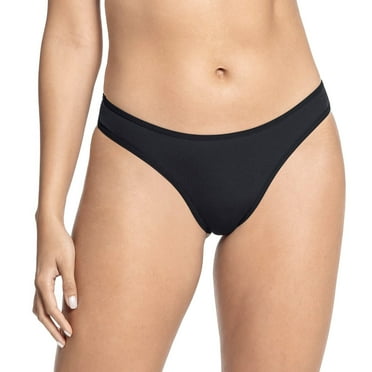 Leonisa Basics Low-Rise Classic Microfiber Thong Panty for Women - Size L