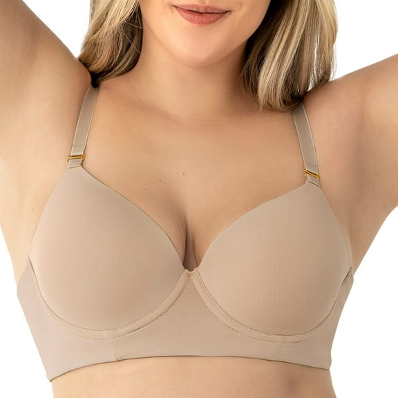 LeSensuel Underwire Full Coverage Bras Light Push Up Bra - T Shirt Bras for Women