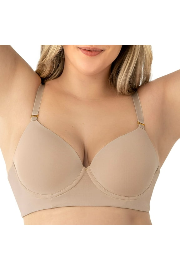 Underwire Full Coverage Bras Light Push Up Bra - T Shirt Bras for Women