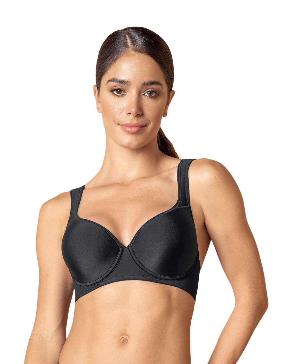 Leonisa Basics Underwire Triangle Bra with High Coverage Cups for