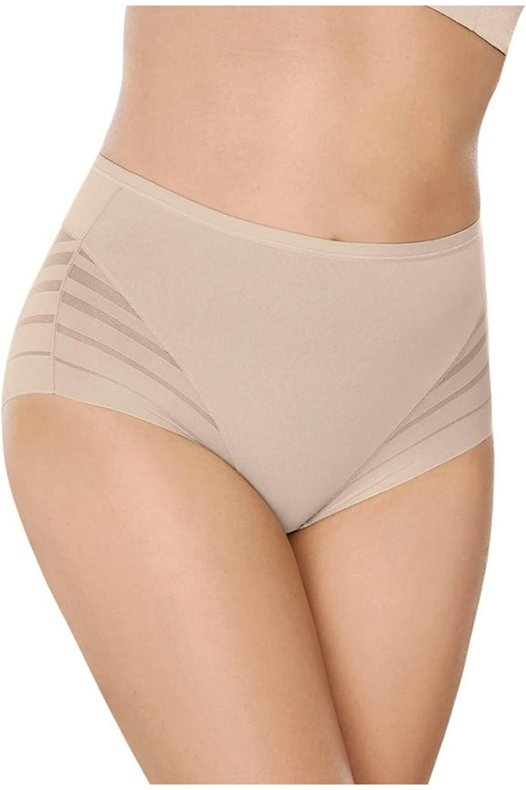 | Invisible High Waisted Tummy Control Stripe Lace Underwear | Shapewear Panties for Women | 12903