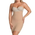 thumbnail image 1 of Leonisa Tummy Firm Control Under Dress Body Shaper for Women - Comfy Open Bust Shapewear Beige, 1 of 8