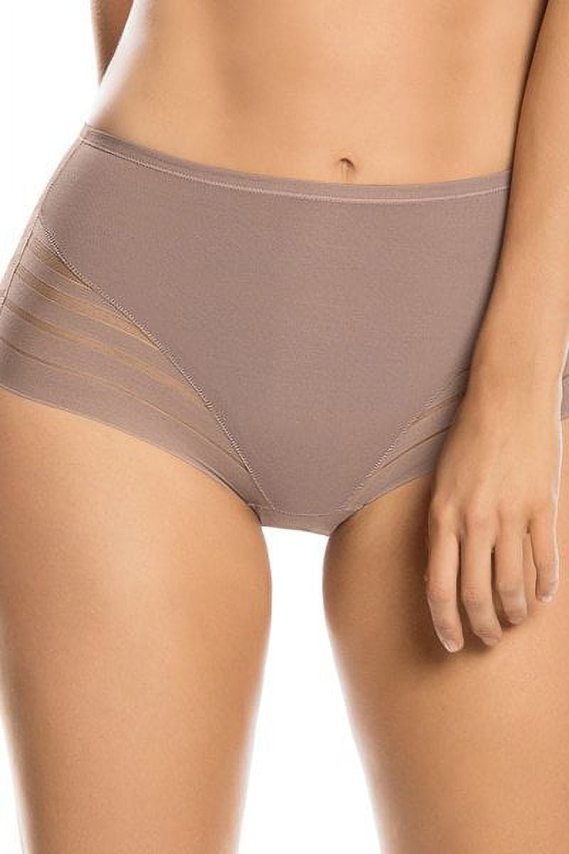 Leonisa Seamless Mid-Rise Moderate Compression Classic Underwear for Women  - Tummy Control No Show Panties