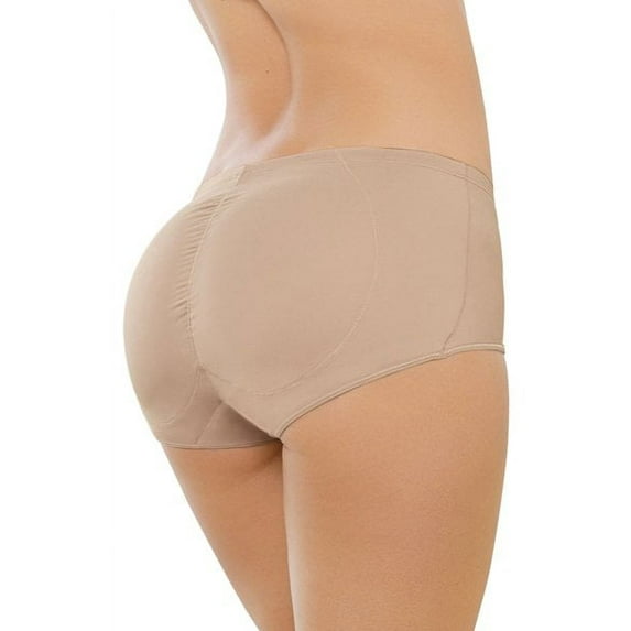 Leonisa Womens Seamless Tummy Control Rear Lifting Panty Shaper Beige XL New