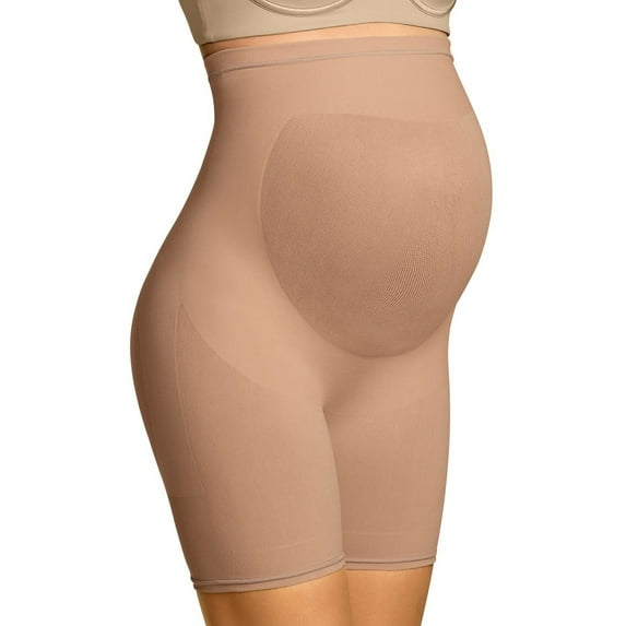 Leonisa Women's Seamless Maternity Support Panty, Soft Natural Medium