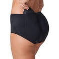 thumbnail image 1 of Leonisa Womens Butt Lifter Padded Boyshort Panty Shaper,Black,X-Large, 1 of 8