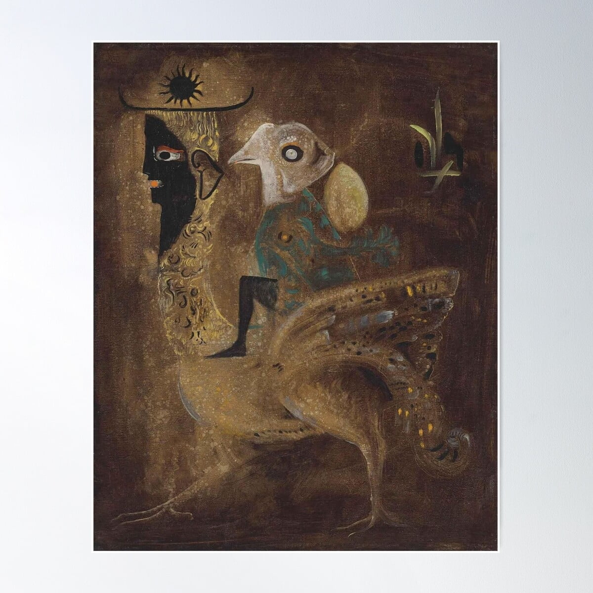 Leonora Carrington Print, Portrait De Max Ernst Print, Impression D’Art ...