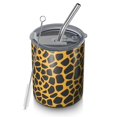 thumbnail image 1 of Leopard 12oz Stainless Steel Coffee Mug – Double-Wall Insulated Cup with Spill-Resistant Lid, 360° Full-Print Design, Keeps Drinks Hot & Cold for Home, Office, Travel,Thanksgiving,Christmas, 1 of 5