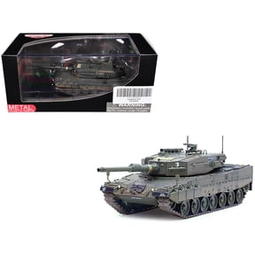Leopard 2A4 Main Battle Tank w/Snorkel "Green Camouflage" German Army "Armor Premium" Series 1/72 Die Cast Model by Panzerkampf