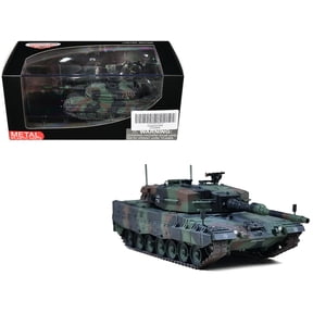 Leopard 2A4 Main Battle Tank with Snorkel "NATO Camouflage" German Army "Armor Premium" Series 1/72 Diecast Model by Panzerkampf