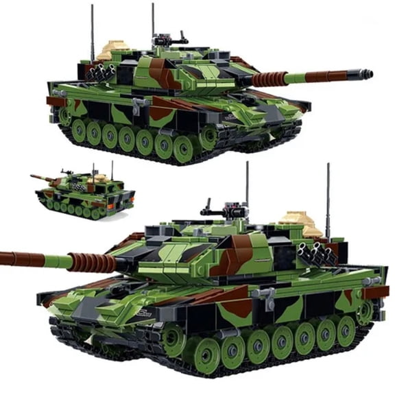 Leopard 2A6 German Main Battle Tank Building Block Set | General Jims Toys & Bricks | GJ-L2A6