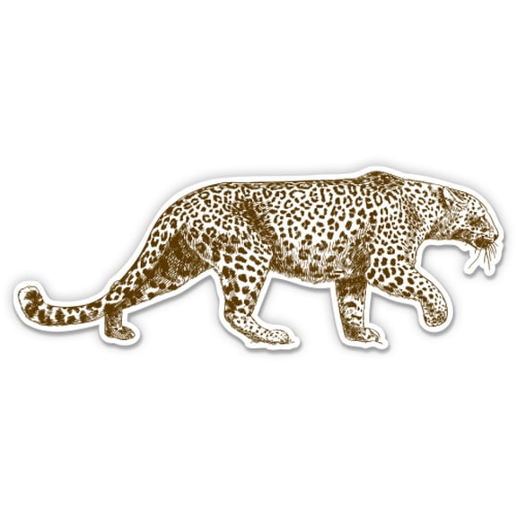 Leopard - 3" Vinyl Sticker - For Car Laptop Water Bottle Phone - Waterproof Decal
