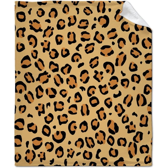 Leopard 3D Cheetah Animal Print Blanket Flannel Fleece Microfiber Lightweight Soft Cozy Blanket for All Season in Home Bed Sofa Chairs Dorm 50"x40" Blanket for Users