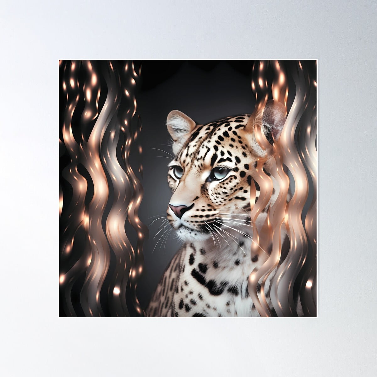 Bolant African Animal Canvas Print Wall Art Leopard Cheetah Stretched And Framed Ready To Hang For Living Room Bedroom Home Office Wall Decor Artwork - 12''x16'', 3 Panel