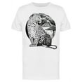 thumbnail image 1 of Leopard And Landscape Sketch T-Shirt Men -Image by Shutterstock, Male XX-Large, 1 of 2