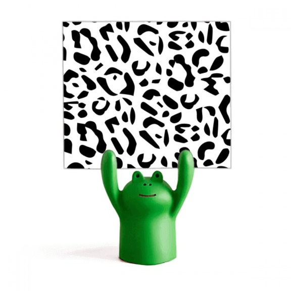 Leopard Animal Art Grain Illustration Pattern Memo Holder Cartoon Animal Frog Stand Decoration