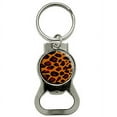 thumbnail image 1 of Leopard Animal Print Bottle Cap Opener Keychain Key Ring, 1 of 1