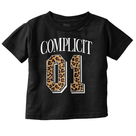 Leopard Animal Print Complicit 01 Toddler Boy Girl T Shirt Infant Toddler Brisco Brands 6M