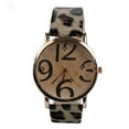thumbnail image 1 of Leopard Animal Print Design Big Face Numbers Woman Watch-236-AP, 1 of 7