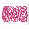 thumbnail image 1 of Leopard Animal Print Wall Vinyl 28 Circle Stickers Rings Decals, Hot Pink, 1 of 4