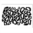 thumbnail image 1 of Leopard Animal Print Wall Vinyl Circle Stickers Rings Decals, Black, 1 of 4