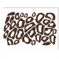 thumbnail image 1 of Leopard Animal Print Wall Vinyl Circle Stickers Rings Decals, Chocolate Brown, 1 of 4