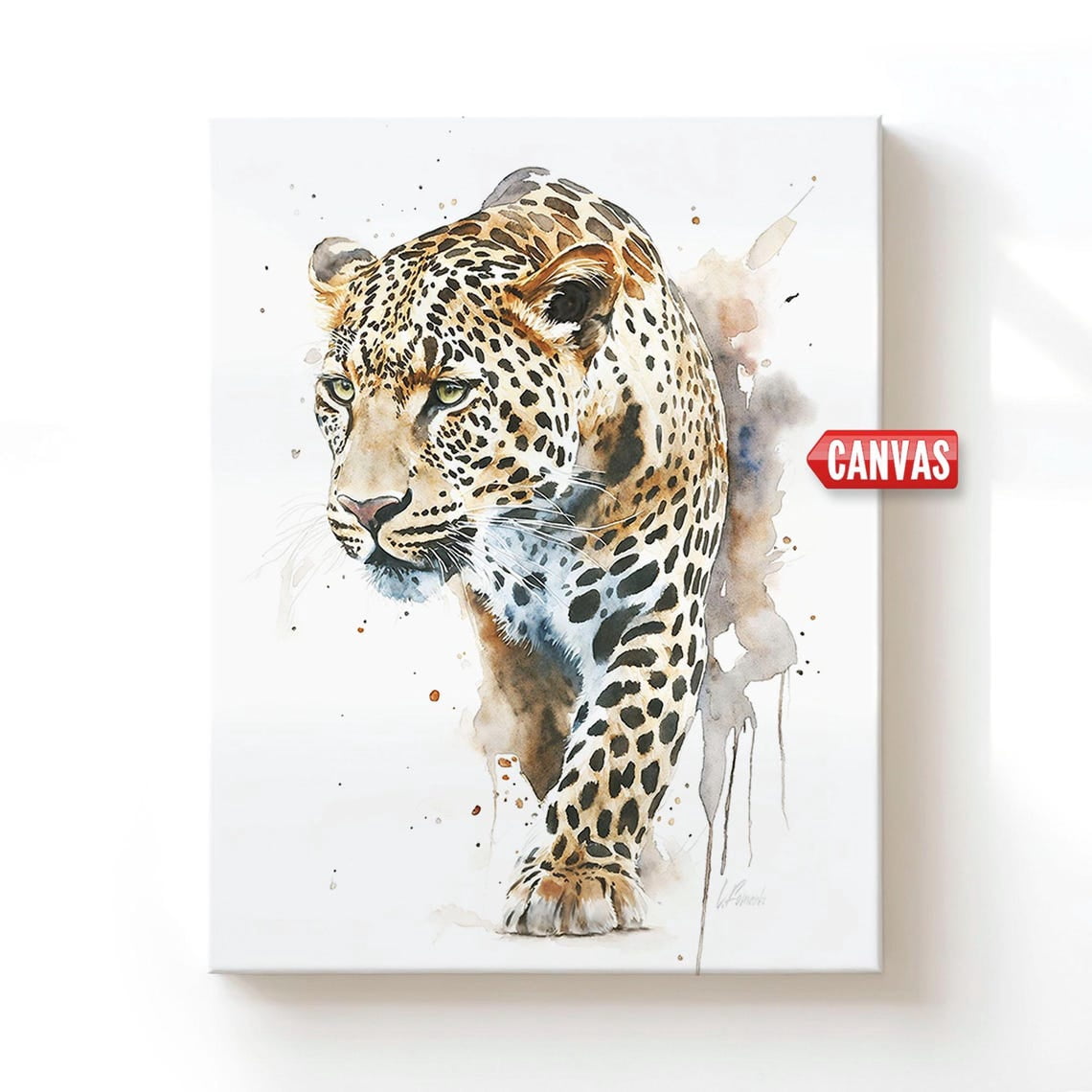 Leopard Animal Wall Art Print, Safari Jungle Decor - Walmart.com