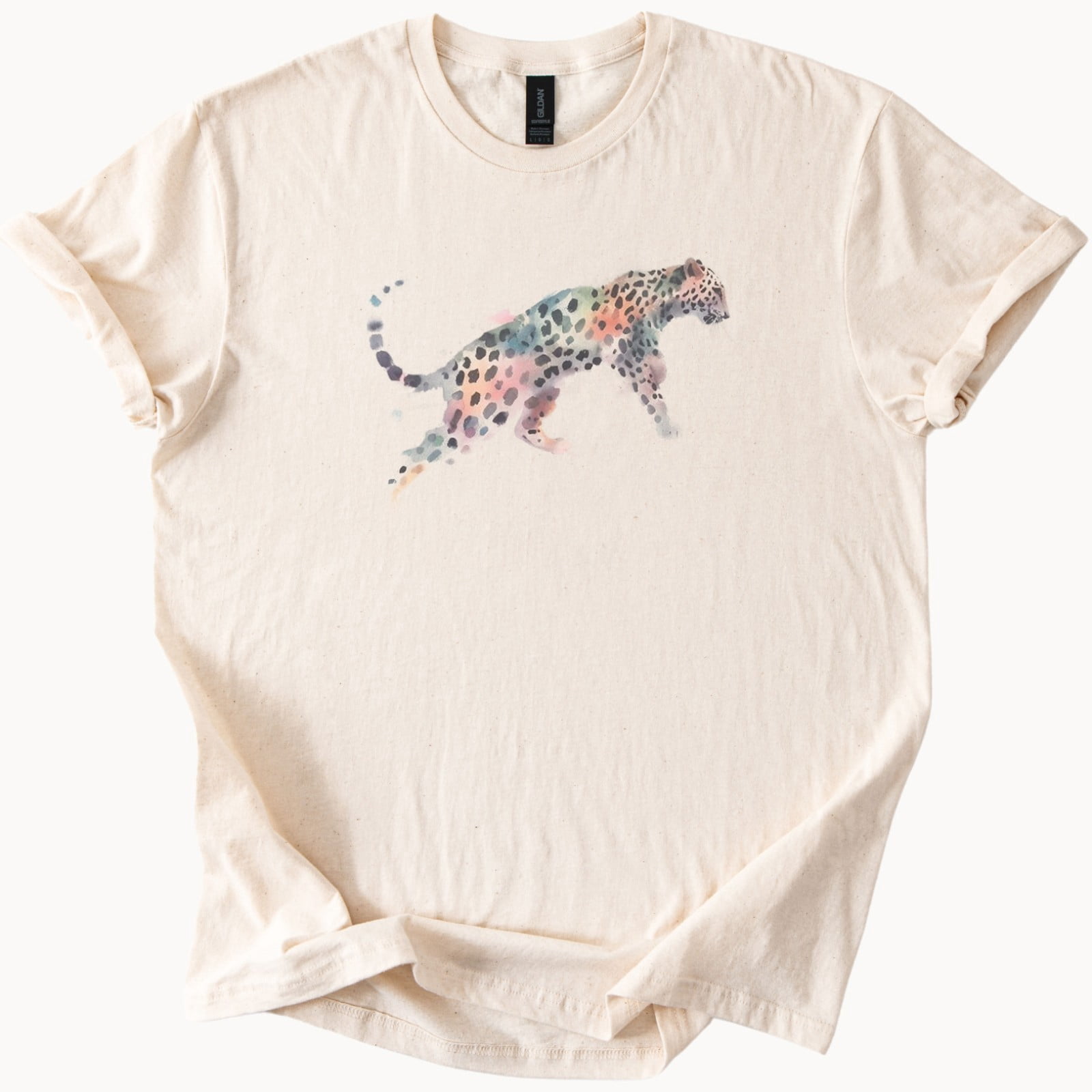 Leopard Artistic Animal Pattern Graphic T-Shirt - Walmart.com