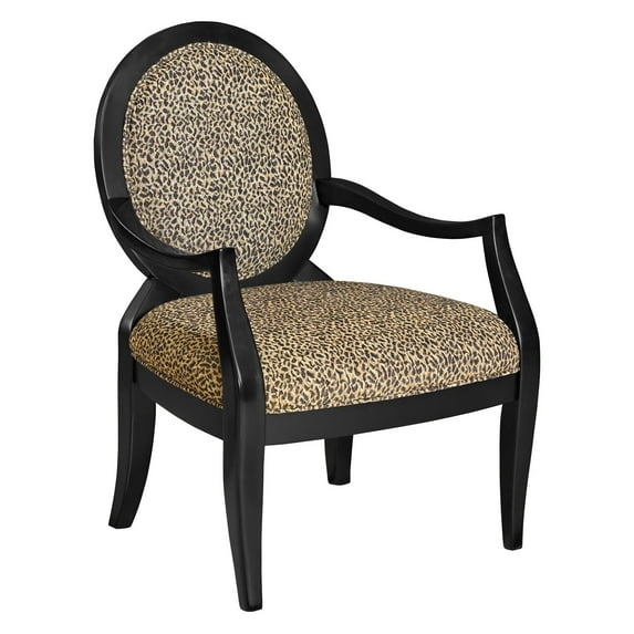 Leopard Back Accent Chair-Item Package Quantity:1,Quantity:1