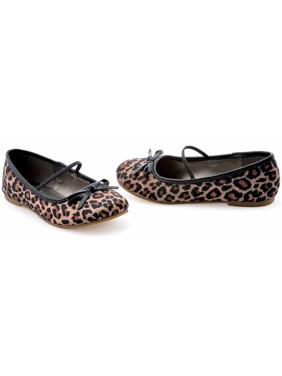 Girls' Leopard Ballet Flats