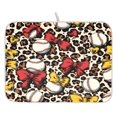 thumbnail image 1 of Leopard Baseball Love Pattern Drying Dish Mat Quick Drying Absorbent Soft Durable for Kitchen 18" x 24", 1 of 10