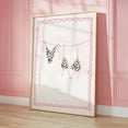 thumbnail image 1 of Leopard Bikini Poster On Clothing Line Pink Coquette Decor Beachy Wall Art Trendy Apartment Decor Cheetah Wall Art Girly College Dorm Decor Home Decor, 24x36 UNFRAMED, 1 of 3