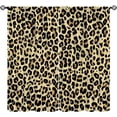 thumbnail image 1 of Leopard Blackout Curtains, Leopard Pattern Design Wild Animal Skin Spots Print Window Treatments, Retro Rod Pocket Thermal Insulation Drapes for Bedroom Living Room, 84" W X 84" L, 1 of 6