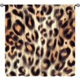 thumbnail image 1 of Leopard Blackout Curtains, Leopard Skin Texture Pattern Animal Wildlife Skin Print Window Treatments, Rod Pocket Thermal Insulation Drapes for Bedroom Living Room, 84" W X 84" L, 1 of 6