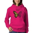 thumbnail image 1 of Leopard Butterfly Quote Hoodie Women -Image by Shutterstock, Female Small, 1 of 4