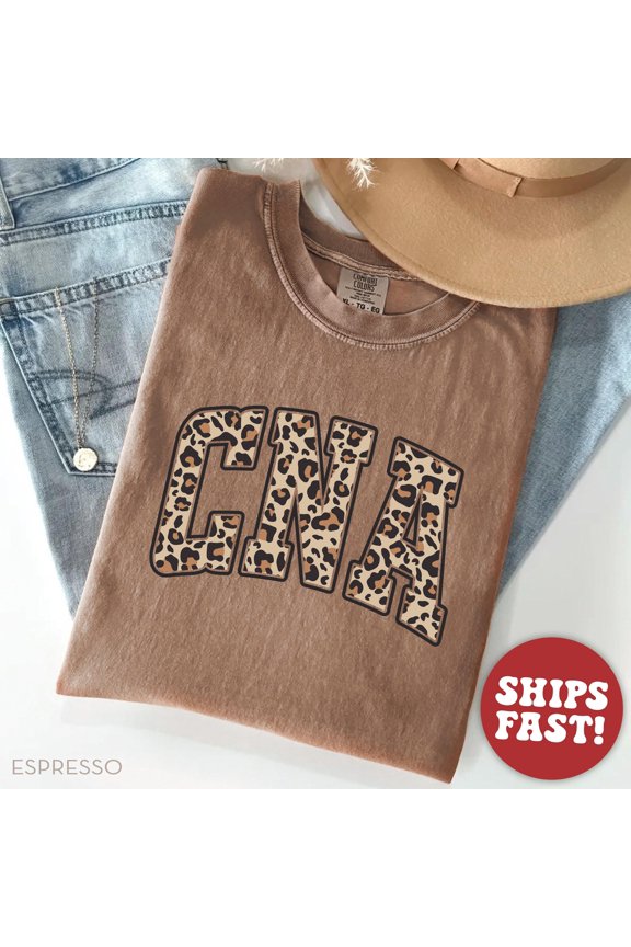 Leopard CNA Shirt CNA Life Shirt CNA Life Nurse Shirt Certified Nursing Assistant Gift Cna