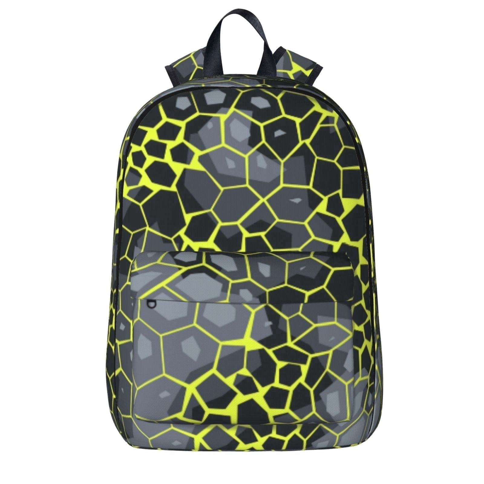 Green Leopard Backpack Camouflage Canvas Shoulder Daypack BookBag Travel Hiking Casual Bags For Women Men