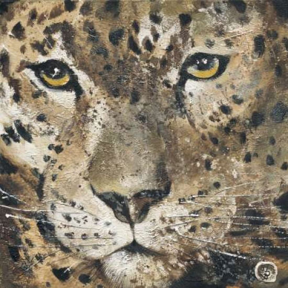 Leopard Canvas Art - Yuliya Volynets (24 x 24)