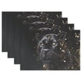 thumbnail image 1 of Leopard Cheetah Black 12×18 inch Placemats Heat Resistant Washable Foldable Rectangular Placemats Set Decoration Indoor Outdoor for Kitchen Dining Table 1PC, 1 of 8