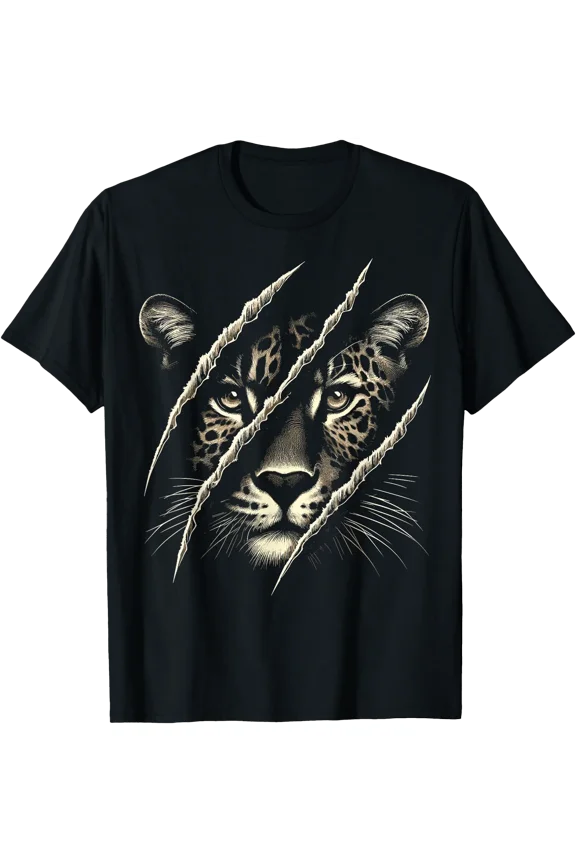 Leopard Cheetah Face Tiger Leopard T-Shirt, Unisex T-Shirt