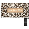 thumbnail image 1 of Leopard Cheetah Print Animal Custom Beach Towel 30" x 60", Quick Dry Personalized Text Bath Towel Absorbent Lightweight Travel Towel for Beach Yoga Swim Sport Camping Holiday, 1 of 7