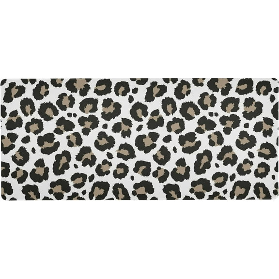 Leopard Cheetah Print Animal Skin Large Gaming Mouse Pad Big Mousepad Mice Keyboard Mat with Non-Slip Rubber Base for Computer Laptop Home & Office, 31.5 X 11.8 inch