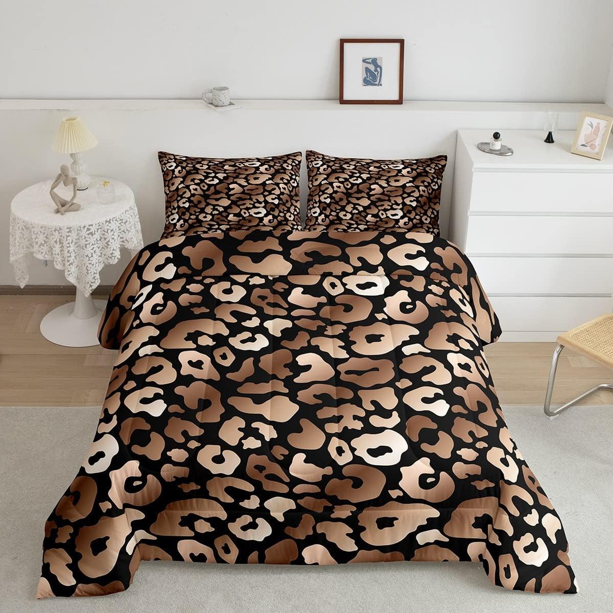 Pink Cheetah Twin Fitted Sheet Set – 2-Piece Kids Bedding With Pillowcase, Wild Animal Print