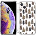 thumbnail image 1 of Leopard Christmas Tree Case Compatible with iPhone 14 Plus,Aesthetic Art Design TPU Bumper Cover Case, 1 of 6