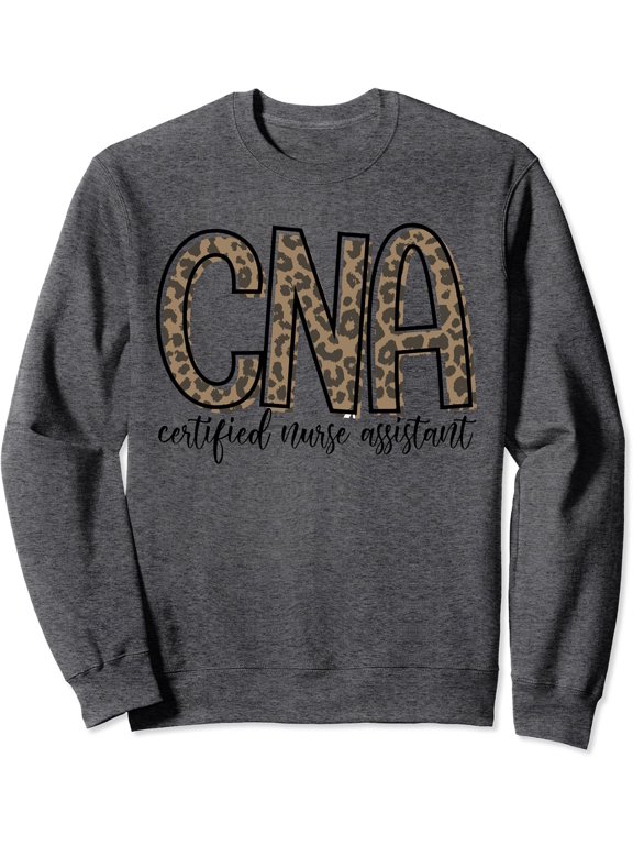 Leopard Cna Happy Certified Nurse Assistant Week Gifts Sweatshirt
