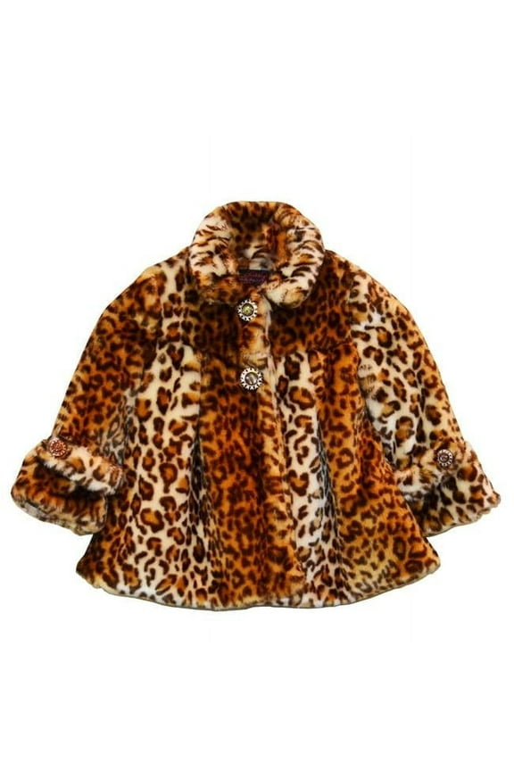 Leopard Coat, Brown - Extra Large