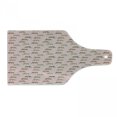 thumbnail image 1 of Leopard Cutting Board, Fierce Creature Silhouettes on Pink Botanical Background, Decorative Tempered Glass Cutting and Serving Board, in 3 Sizes, by Ambesonne, 1 of 2